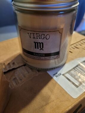 Virgo Beige Earth Scented Soy Candle